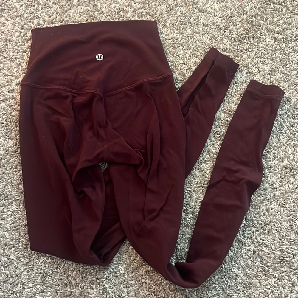 lululemon athletica Burgundy Leggings